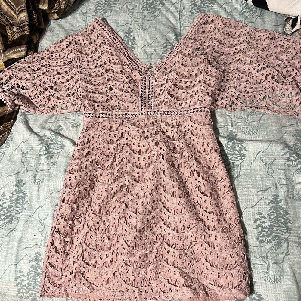 Forever 21 Blush Lace Dress